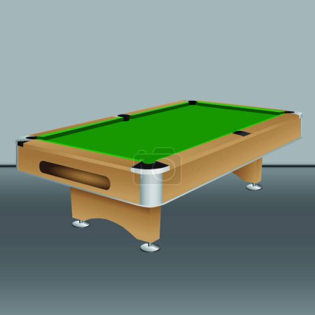 Illustration for Illustration of the Pool table - Royalty Free Image