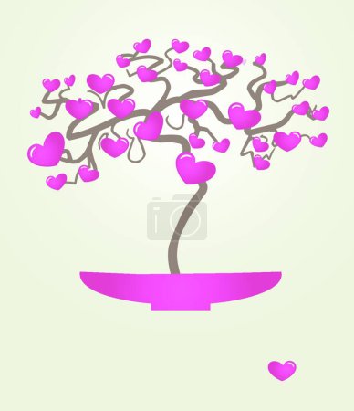 Illustration for Illustration of the Bonsai tree - Royalty Free Image