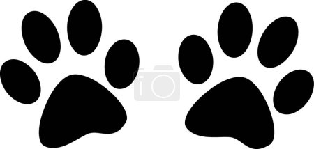 Ilustración de Ilustración de las huellas del perro - Imagen libre de derechos