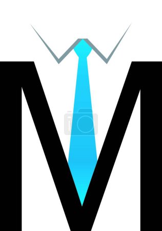Illustration for Illustration of the M alphabet logo - Royalty Free Image