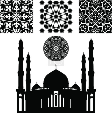 Illustration for Illustration of the Islamic pattern - Royalty Free Image