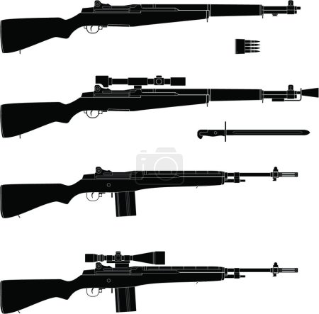 Ilustración de Ilustración del rifle - Imagen libre de derechos