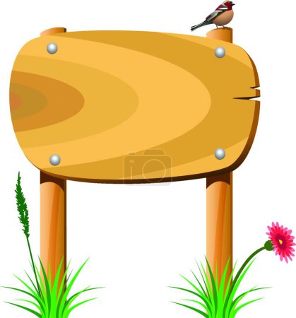 Ilustración de Vector tablero de madera vector ilustración - Imagen libre de derechos