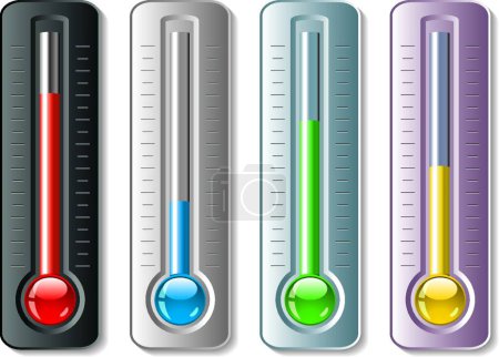 Illustration for Thermometer. web icon simple design - Royalty Free Image