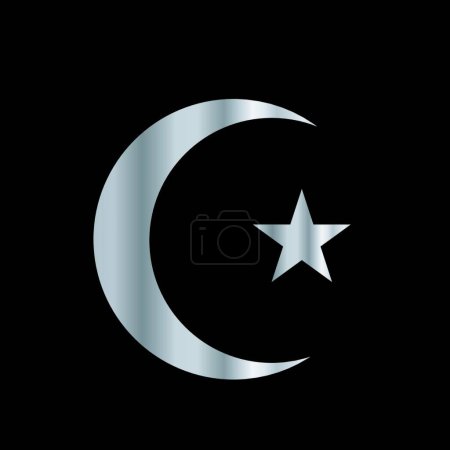 Téléchargez les illustrations : Symbole de l'Islam illustration vectorielle - en licence libre de droit