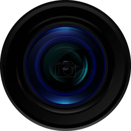 Illustration for Lens icon, vector illustration simple design - Royalty Free Image