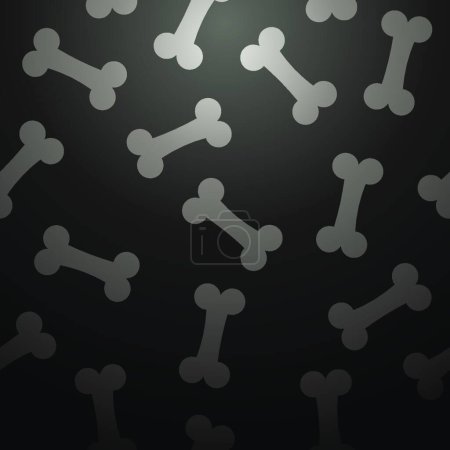 Illustration for Dog bone pattern, vector illustration simple design - Royalty Free Image