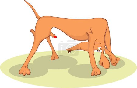 Illustration for Dog Ready for love vector illustration - Royalty Free Image