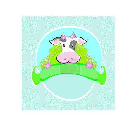 Ilustración de Signos de vaca graciosa, ilustración vectorial gráfica - Imagen libre de derechos