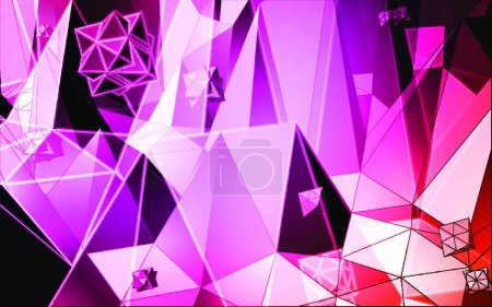 Illustration for Triangles background, graphic vector illustration - Royalty Free Image
