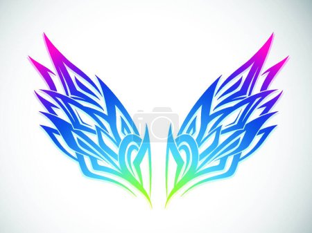 Illustration for Vibrant Wings, graphic vector illustration - Royalty Free Image