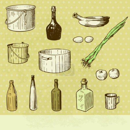 Téléchargez les illustrations : Icône d'outils de cuisine, illustration vectorielle - en licence libre de droit