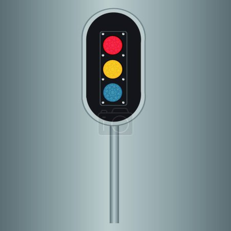 Illustration for Traffic light vector illustration - Royalty Free Image