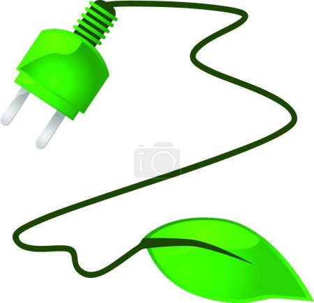 Ilustración de Poder verde vector moderno ilustración - Imagen libre de derechos