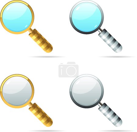 Illustration for Icons for lens vector illustration - Royalty Free Image