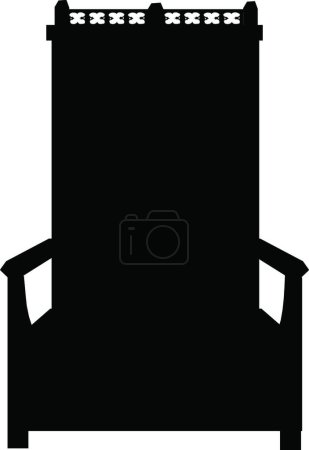 Illustration for Illustration of the Chair Silhouette - Royalty Free Image