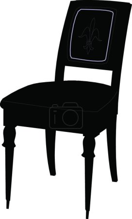 Ilustración de Ilustración de la silla Silhouette - Imagen libre de derechos