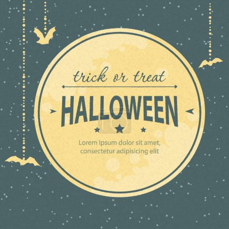 Illustration for "Halloween invitation"  vector illustration - Royalty Free Image