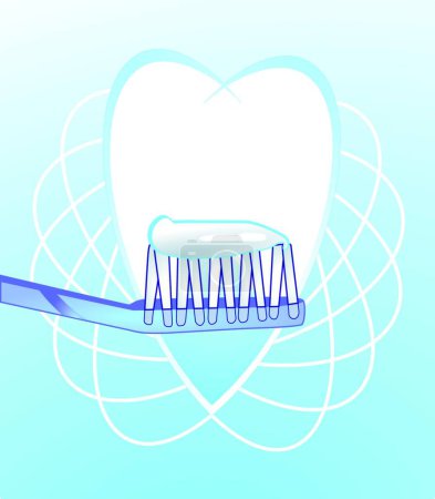 Téléchargez les illustrations : Illustration de l'hygiène dentaire - en licence libre de droit