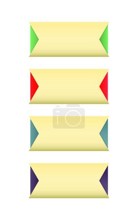 Ilustración de Ilustración de los botones de flecha de color - Imagen libre de derechos