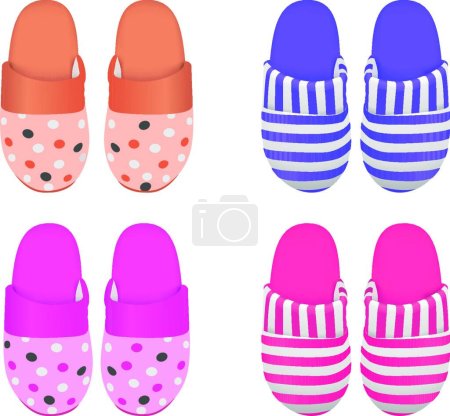 Illustration for Illustration of the slippers - Royalty Free Image