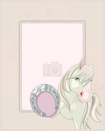 Illustration for Illustration of the Good Luck Horse - Royalty Free Image