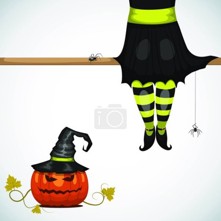 Illustration for Witch, graphic vector illustration - Royalty Free Image
