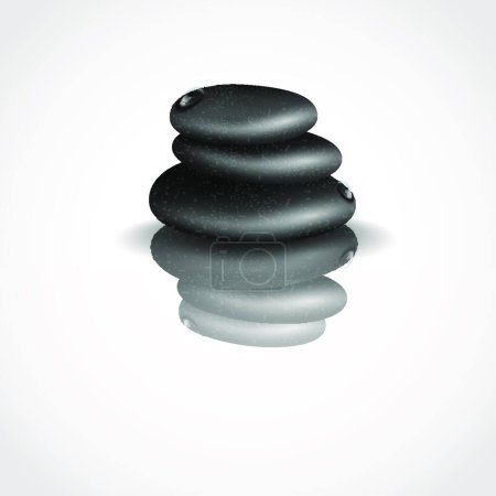 Illustration for Spa Stones, graphic vector illustration - Royalty Free Image