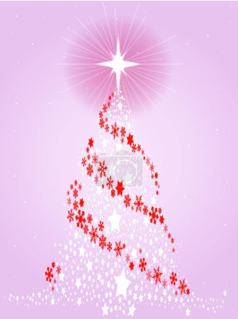 Illustration for Christmas card design template - Royalty Free Image