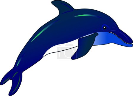 Ilustración de Ilustración vector icono delfín. - Imagen libre de derechos