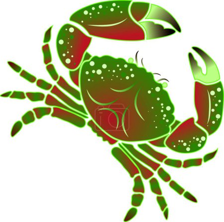 Illustration for Crab modern vector illustration - Royalty Free Image