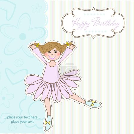 Illustration for Birthday Greeting Card, illustration - Royalty Free Image