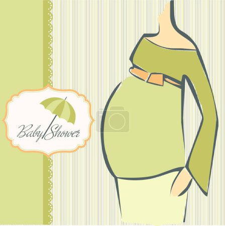 Téléchargez les illustrations : Illustration vectorielle de douche bébé - en licence libre de droit