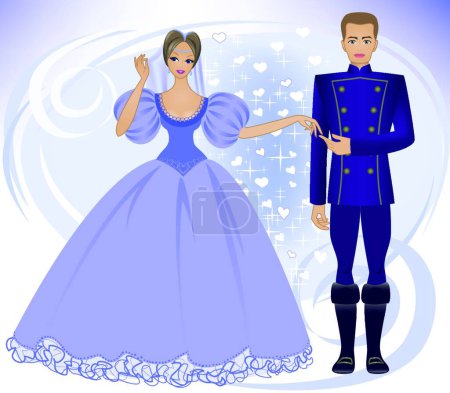 Ilustración de Ilustración del Príncipe y la Princesa - Imagen libre de derechos