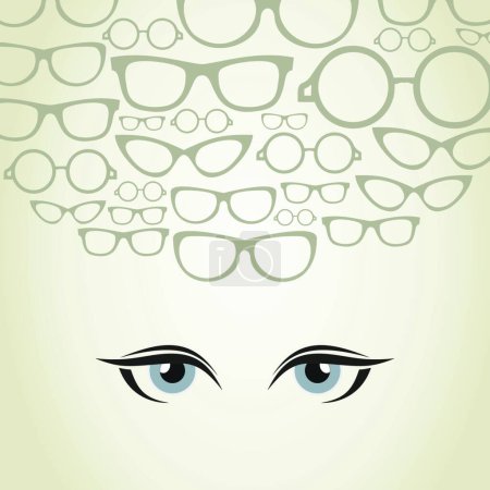Illustration for Illustration of the Glasses - Royalty Free Image