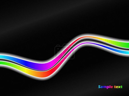 Ilustración de Fondo de arco iris abstracto, ilustración vectorial - Imagen libre de derechos