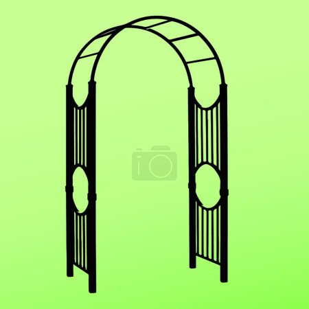 Illustration for "Metal Arbor"" graphic vector illustration - Royalty Free Image