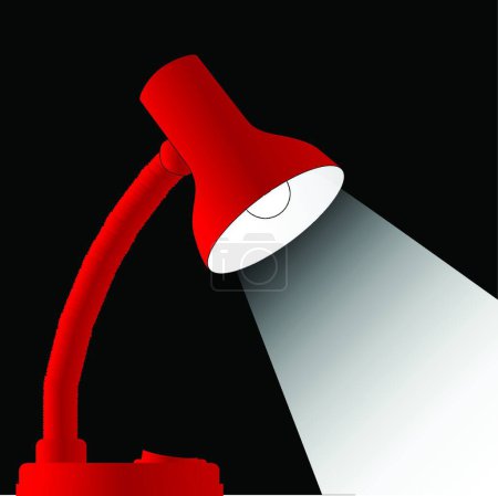 Ilustración de "Lámpara de sobremesa "" vector gráfico ilustración - Imagen libre de derechos