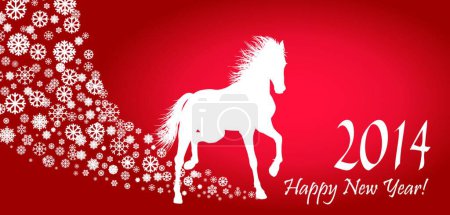 Illustration for "Horse  Year"" graphic vector illustration - Royalty Free Image