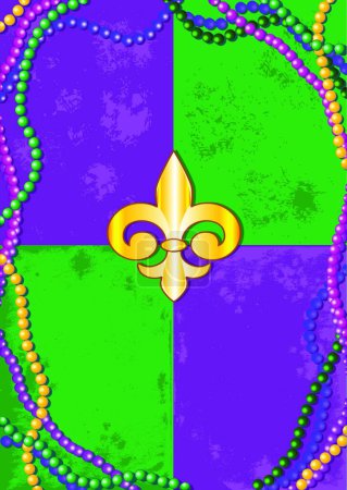 Illustration for "Mardi Gras background"" graphic vector illustration - Royalty Free Image