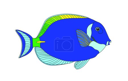 Ilustración de Icono de pescado vector ilustración - Imagen libre de derechos