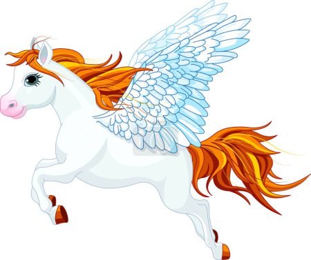 Illustration for Pegasus icon vector illustration - Royalty Free Image