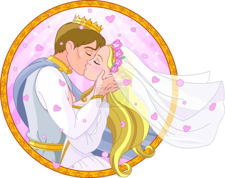 Illustration for Royal Couple Wedding vector illustration - Royalty Free Image