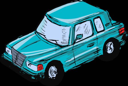 Illustration for Model of car   vector illustration - Royalty Free Image