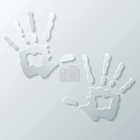 Illustration for "two hands"" graphic vector illustration - Royalty Free Image