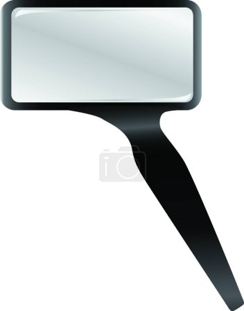 Illustration for "Rectangular magnifying glass"" graphic vector illustration - Royalty Free Image