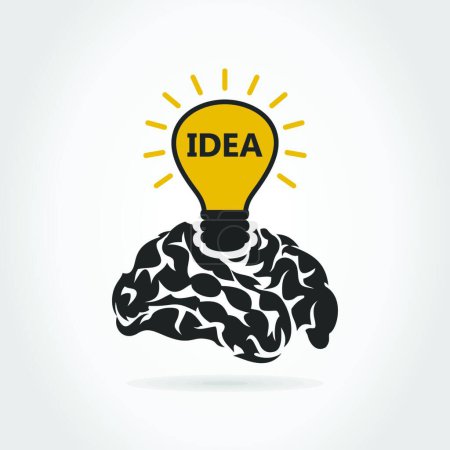 Ilustración de Idea icono web vector ilustración - Imagen libre de derechos