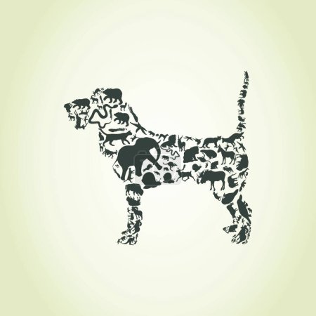 Ilustración de Perro un animal "vector gráfico ilustración - Imagen libre de derechos