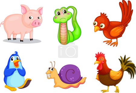 Illustration for "Animal series"" graphic vector illustration - Royalty Free Image