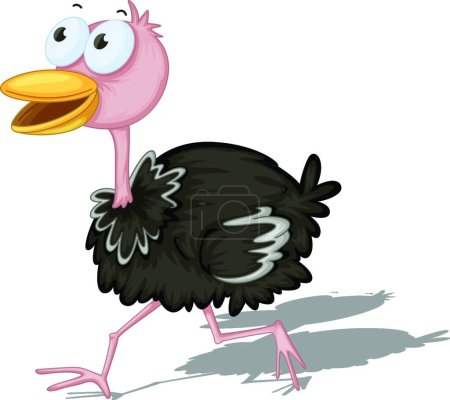 Illustration for Ostrich" graphic vector illustration - Royalty Free Image